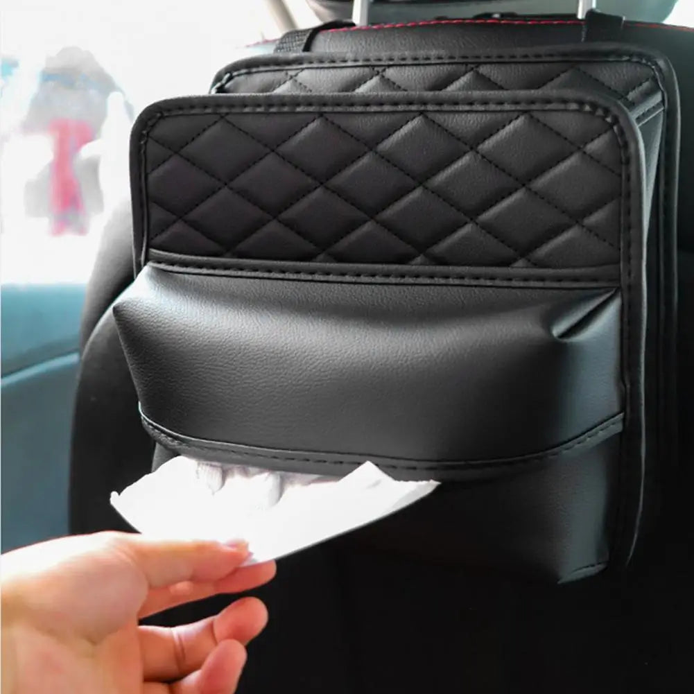 "Luxury Car Seat Organizer with Middle Storage Bag"