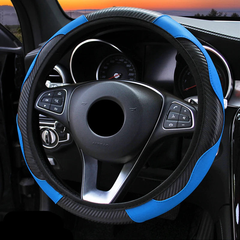 2025 Carbon Fiber Steering Wheel Cover.