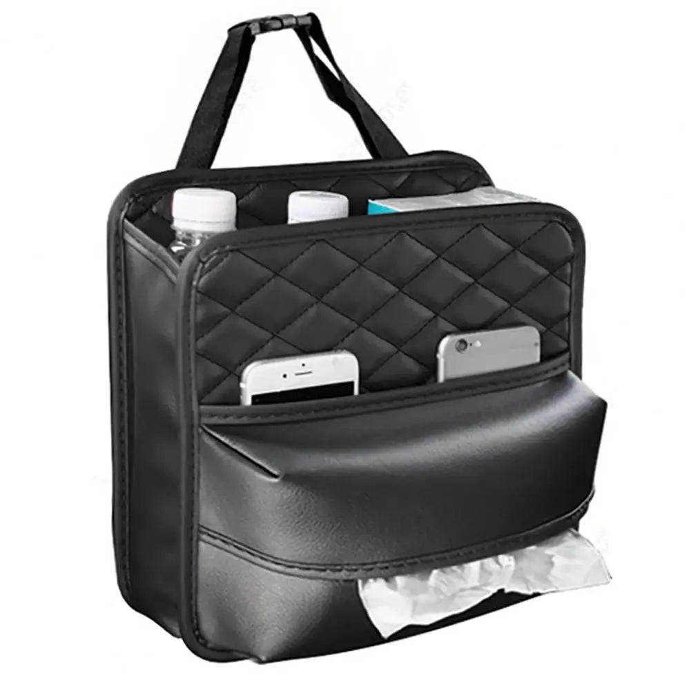 "Luxury Car Seat Organizer with Middle Storage Bag"